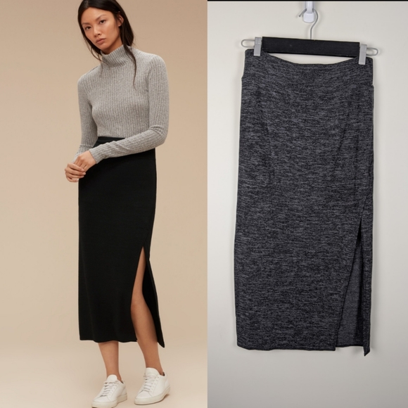 Aritzia Dresses & Skirts - Aritzia Wilfred Shields skirt dark gray